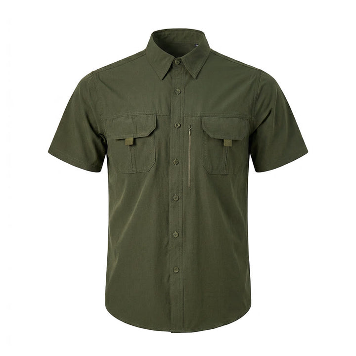 Chemise de travail multipoches d'été pour homme - image 12