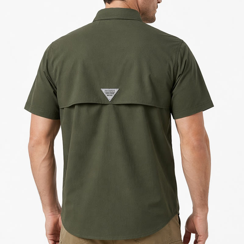 Chemise de travail multipoches d'été pour homme - image 2