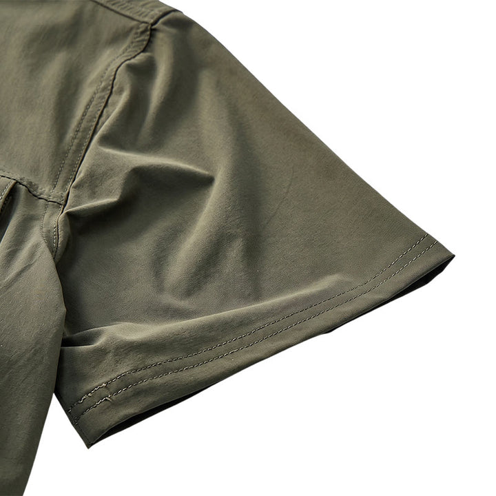 Chemise de travail multipoches d'été pour homme - image 11