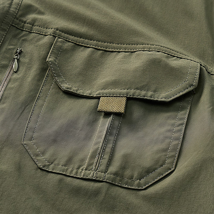 Chemise de travail multipoches d'été pour homme - image 10