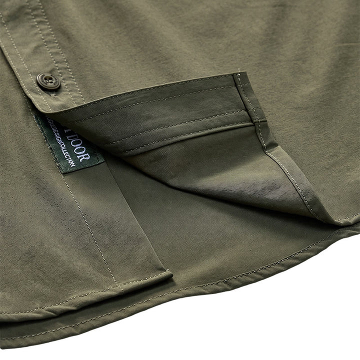 Chemise de travail multipoches d'été pour homme - image 9