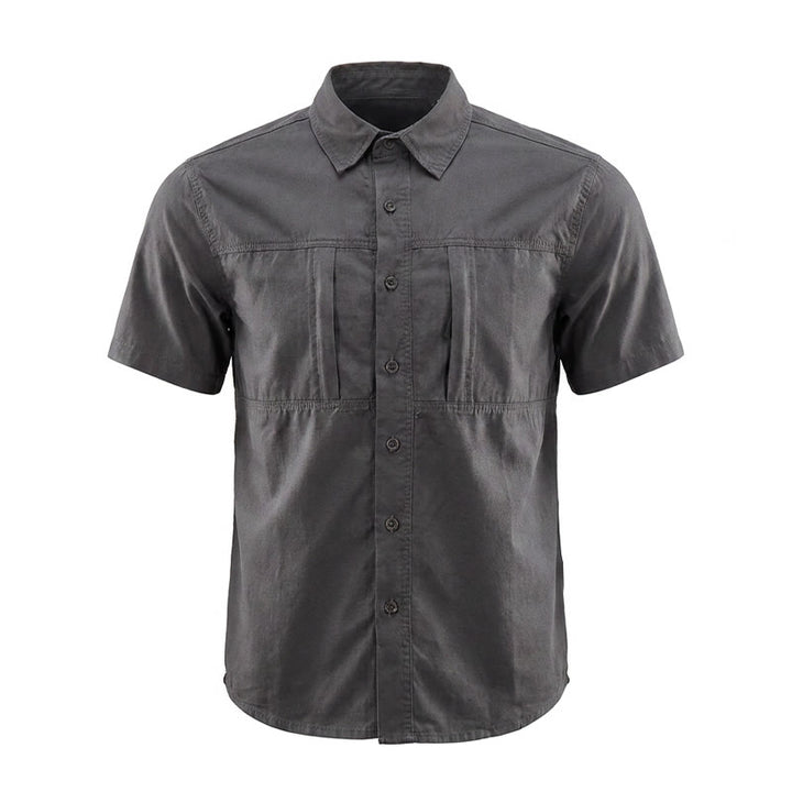 Chemise de travail utilitaire pour homme avec poches zippées verticales - image 12