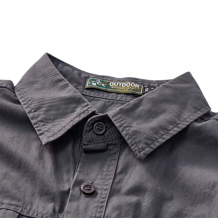 Chemise de travail utilitaire pour homme avec poches zippées verticales - image 7