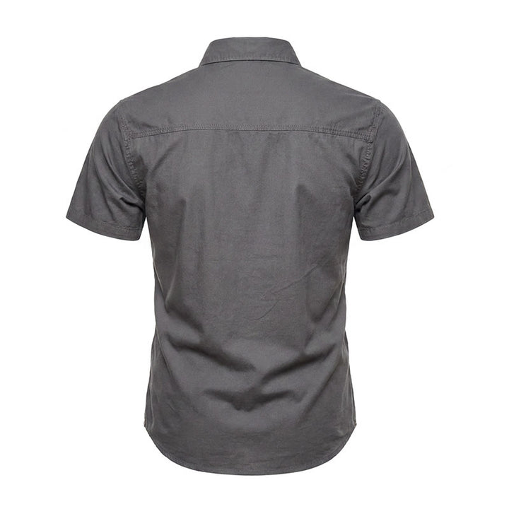 Chemise de travail utilitaire pour homme avec poches zippées verticales - image 13