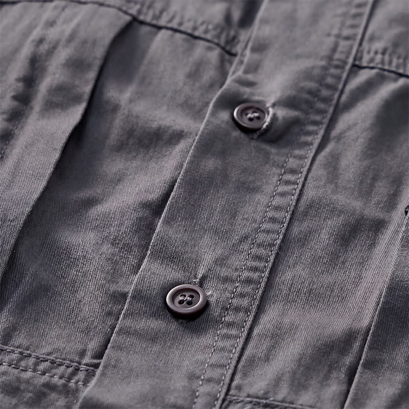 Chemise de travail utilitaire pour homme avec poches zippées verticales - image 8