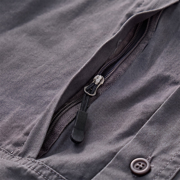 Chemise de travail utilitaire pour homme avec poches zippées verticales - image 9