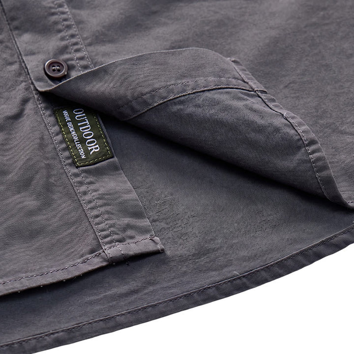 Chemise de travail utilitaire pour homme avec poches zippées verticales - image 10