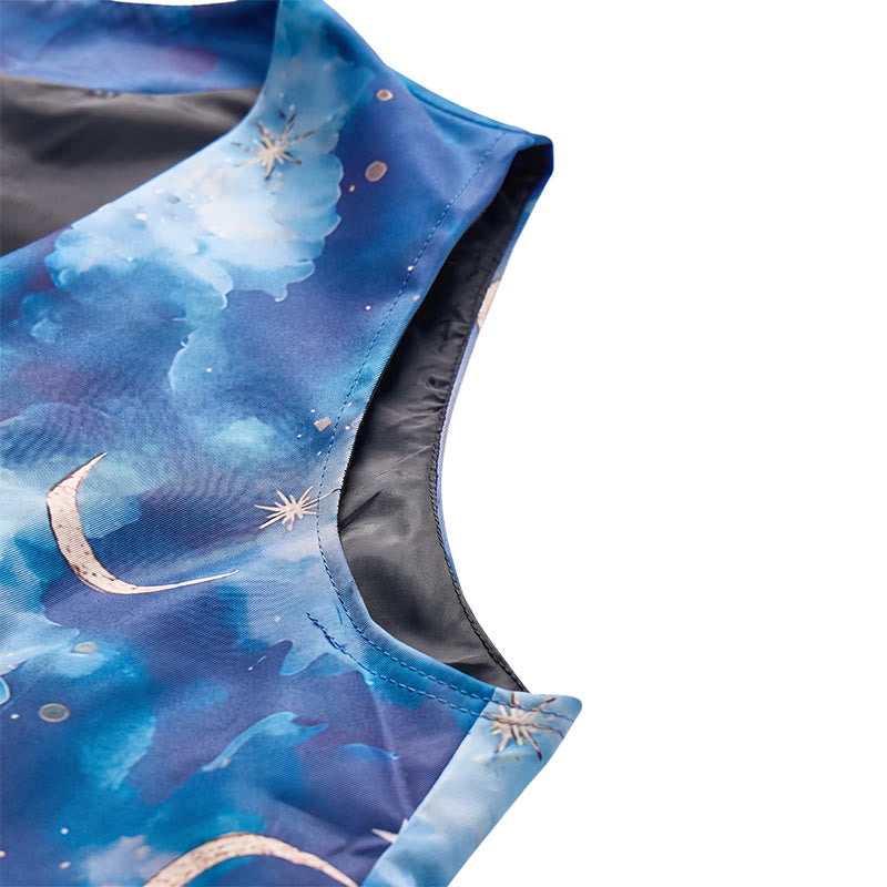 Gilet de costume imprimé Nuit étoilée pour homme - image 8