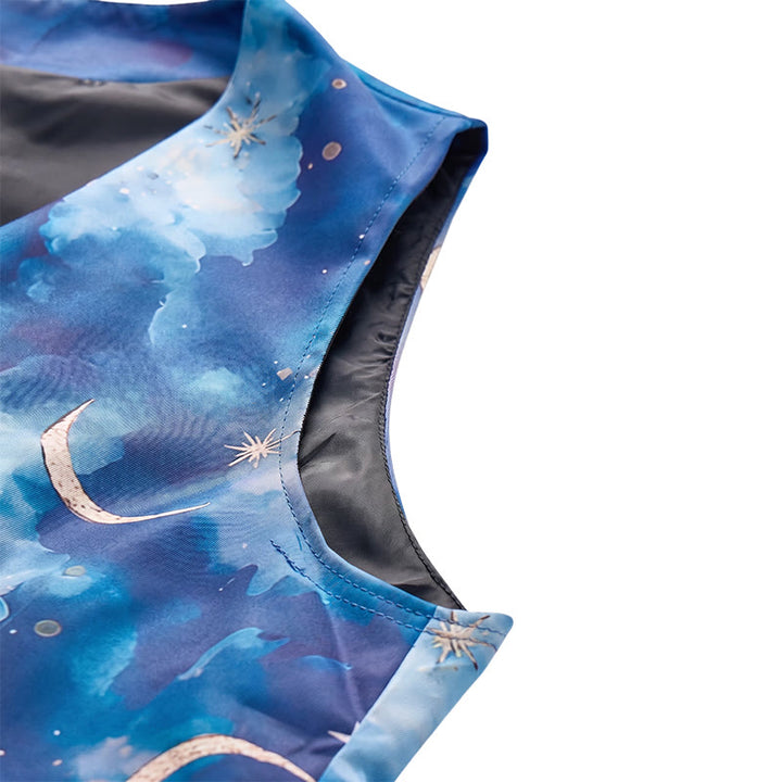 Gilet de costume imprimé Nuit étoilée pour homme - image 8