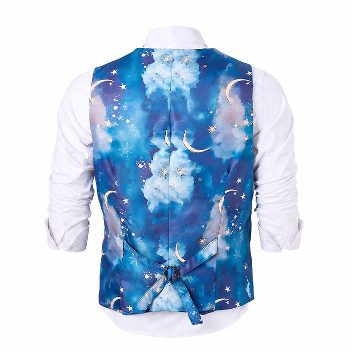 Gilet de costume imprimé Nuit étoilée pour homme - image 11