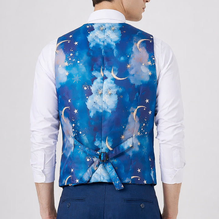 Gilet de costume imprimé Nuit étoilée pour homme - image 2