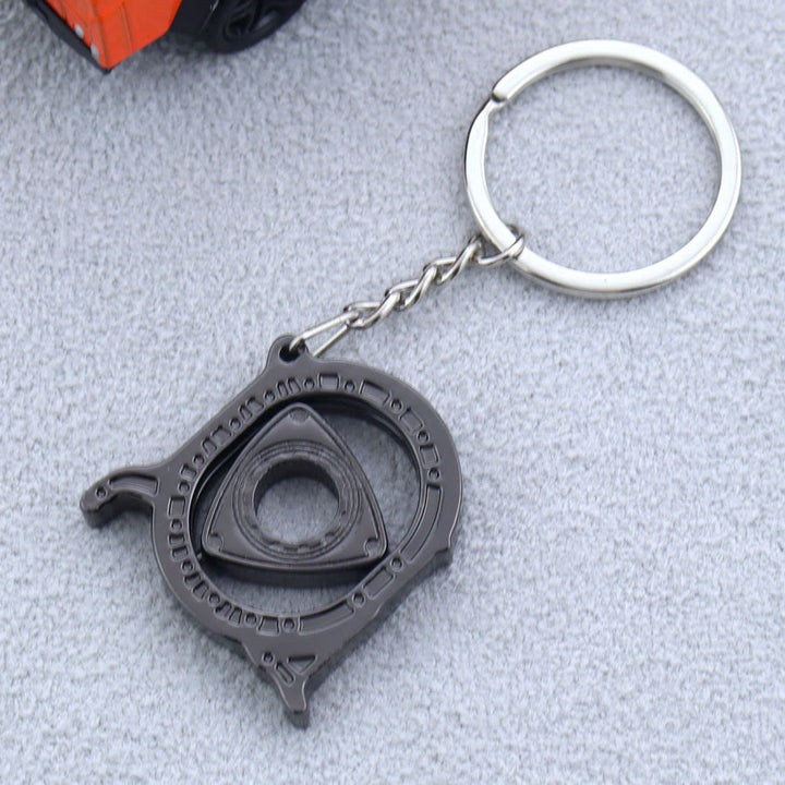 Collection de porte-clés au design de pièces automobiles modernes miniatures - Rotor intégré noir - image 5