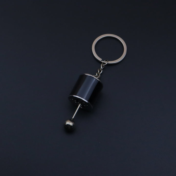 Collection de porte-clés au design de pièces automobiles modernes miniatures - Levier de vitesses noir - image 3