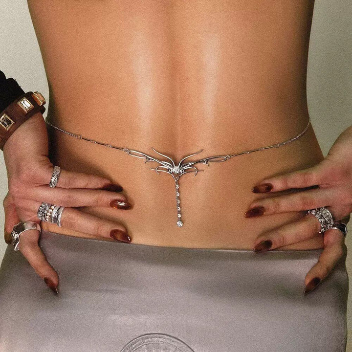 Chaîne de taille féerique bohème à strass pour femme - image 2