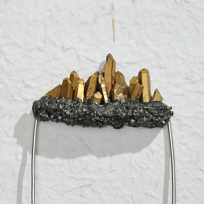 Broche de pochette en cristal naturel fait main - image 19