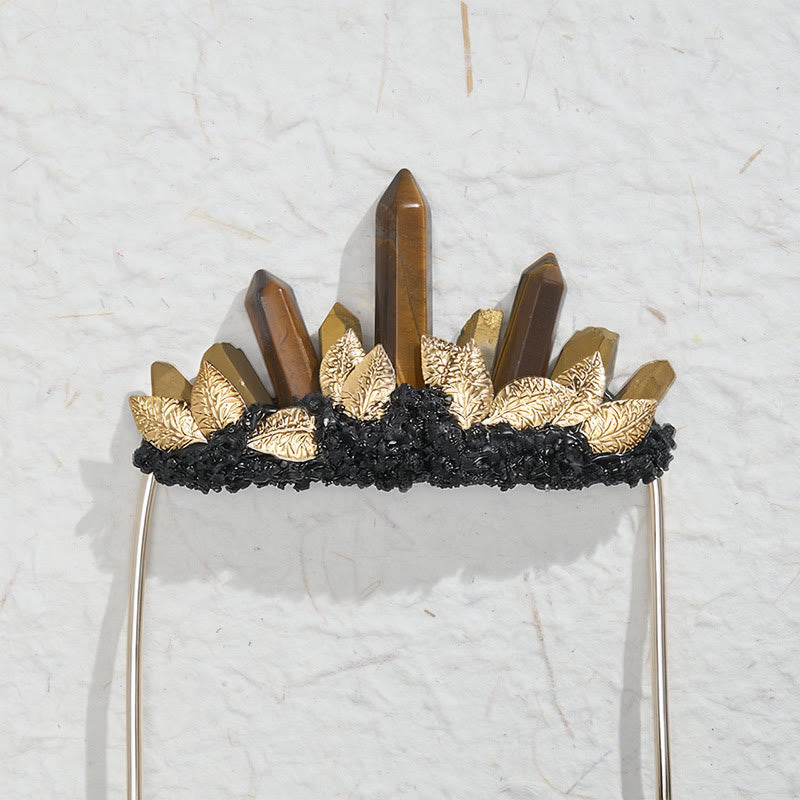 Broche de pochette en cristal naturel fait main - image 1
