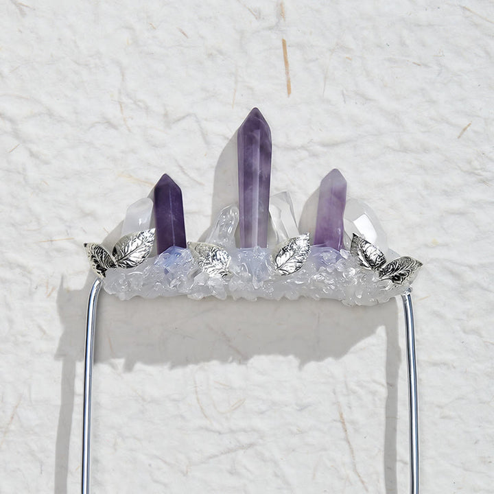 Broche de pochette en cristal naturel fait main - image 15