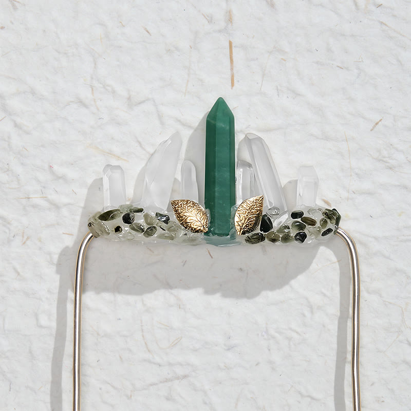 Broche de pochette en cristal naturel fait main - image 23