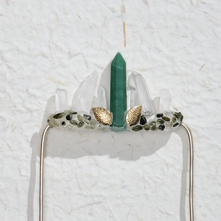 Broche de pochette en cristal naturel fait main - image 23