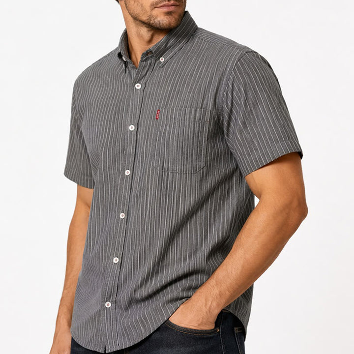 Chemise rayée en coton pour tous les jours, du travail au week-end - image 3