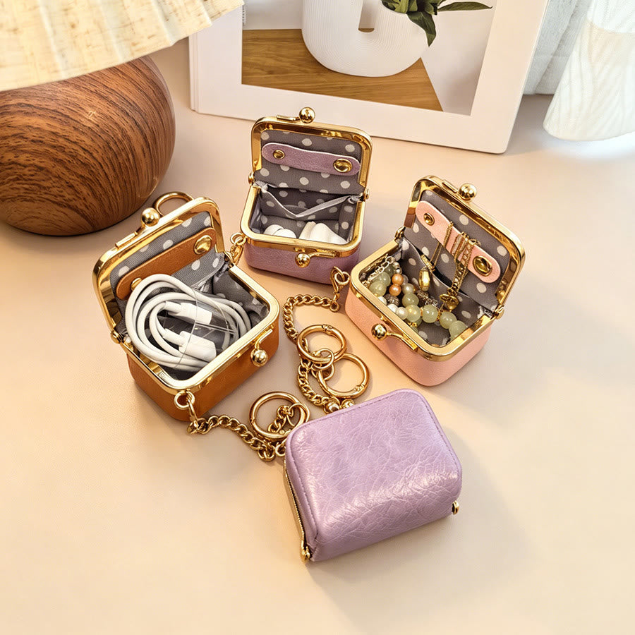Mini breloque de sac à main en forme de baiser, petit porte-monnaie, porte-clés - image 2
