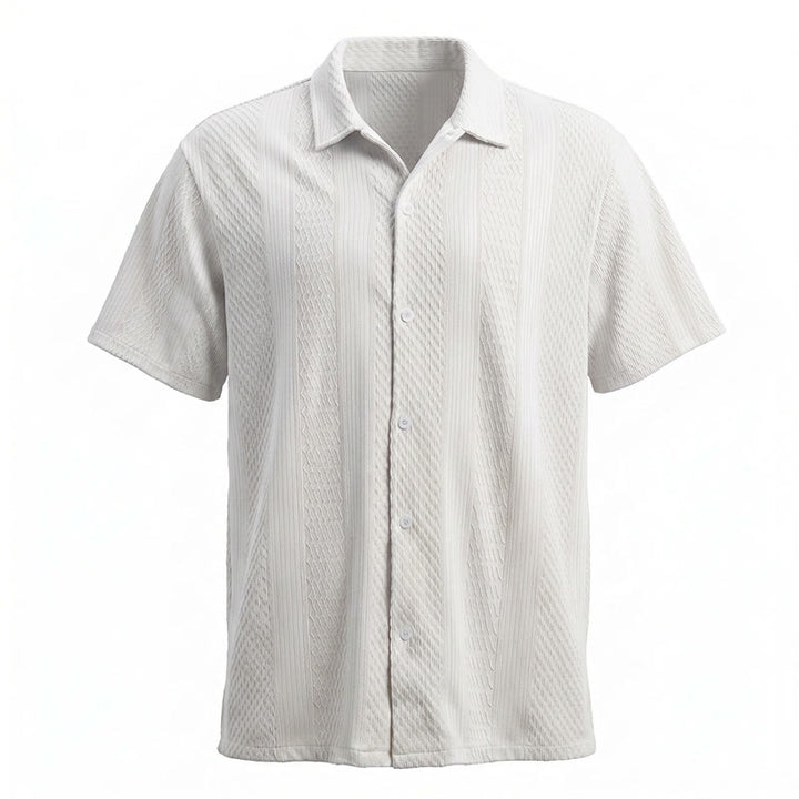 Chemise tricotée pour homme, unie, ajourée, agréable au toucher, idéale pour un usage quotidien en ville. - image 18