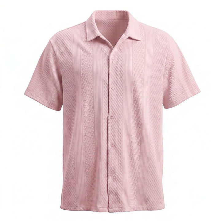 Chemise tricotée pour homme, unie, ajourée, agréable au toucher, idéale pour un usage quotidien en ville. - image 17