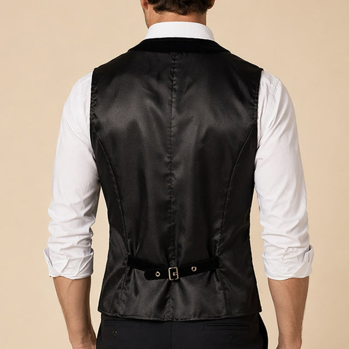 Gilet de costume élégant pour homme, style steampunk, à un bouton - image 2
