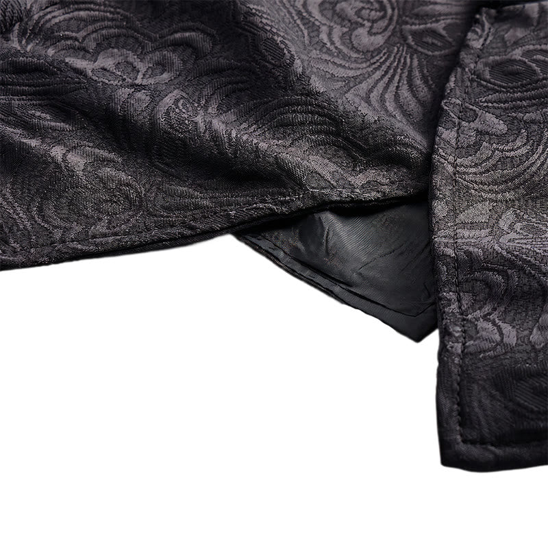 Gilet de costume élégant pour homme, style steampunk, à un bouton - image 7