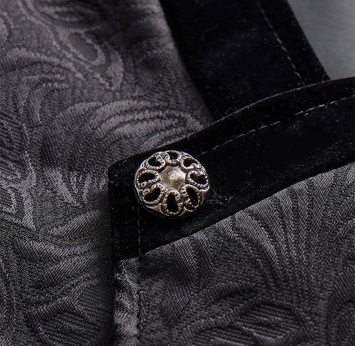 Gilet de costume élégant pour homme, style steampunk, à un bouton - image 4