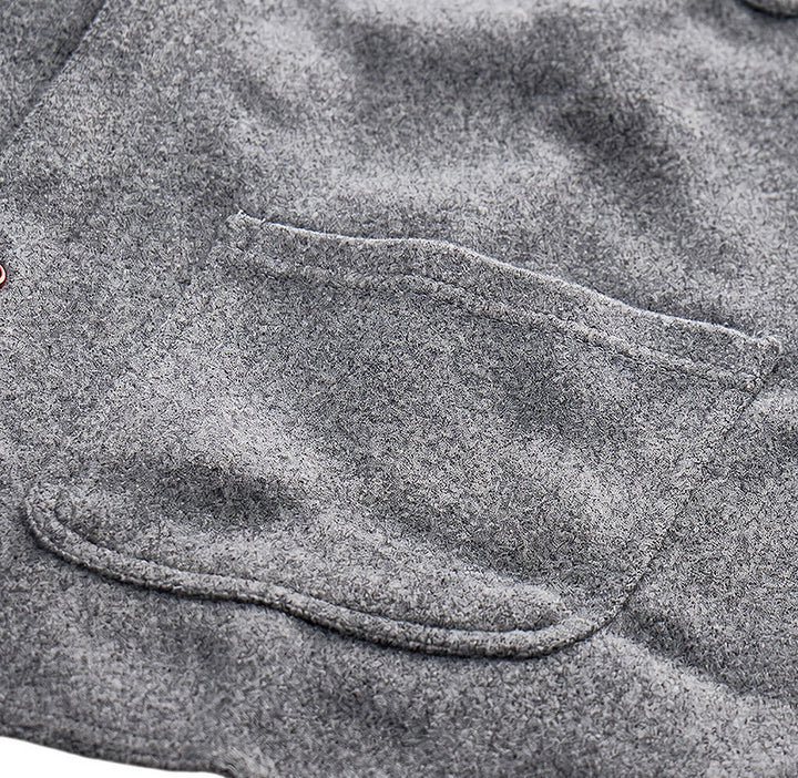 Gilet de costume classique pour homme, 4 poches, en laine mélangée - image 8