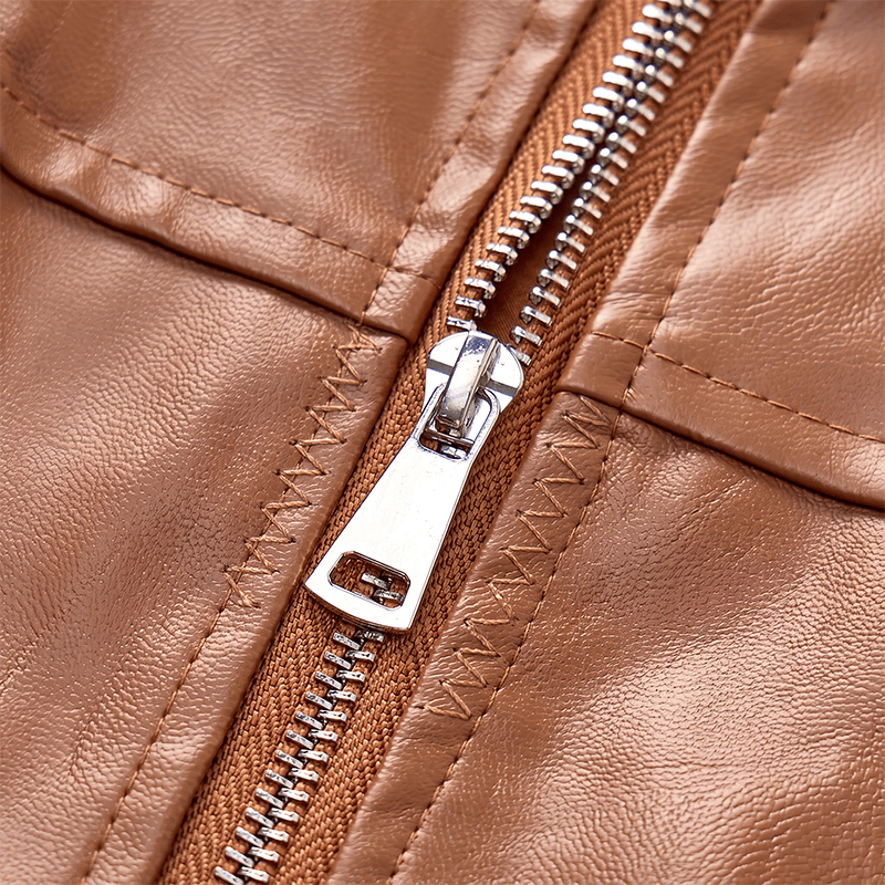 Gilet en cuir pour homme avec poches à rabat, style motard décontracté - image 7