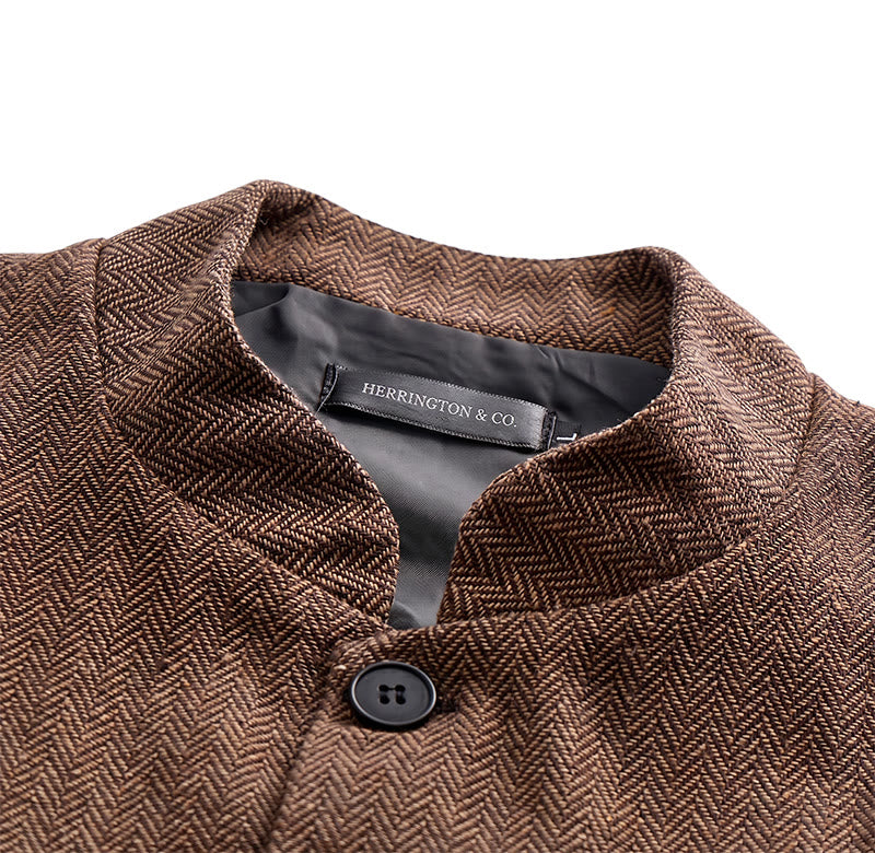 Gilet de costume vintage en tweed pour homme avec broche à chaîne royale - image 7