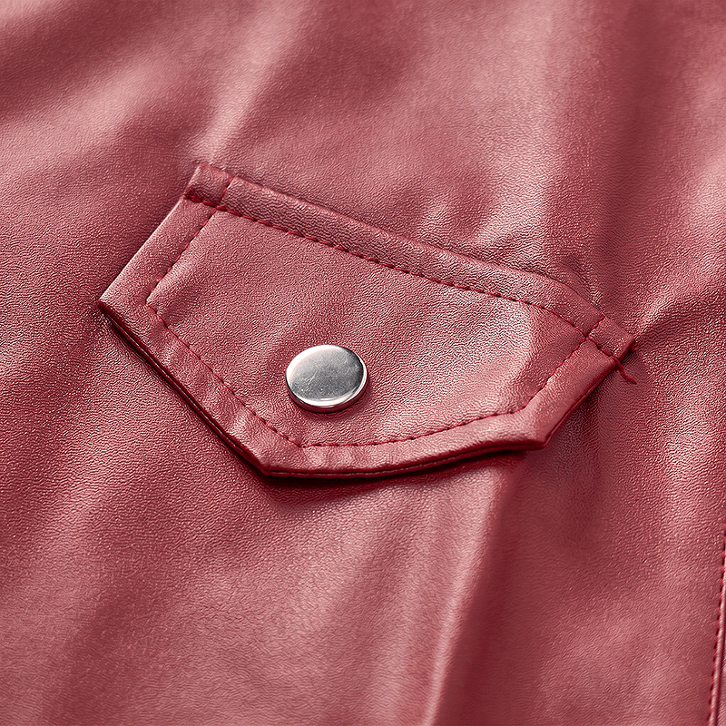 Gilet en cuir de motard asymétrique à fermeture éclair pour homme, style punk. - image 7