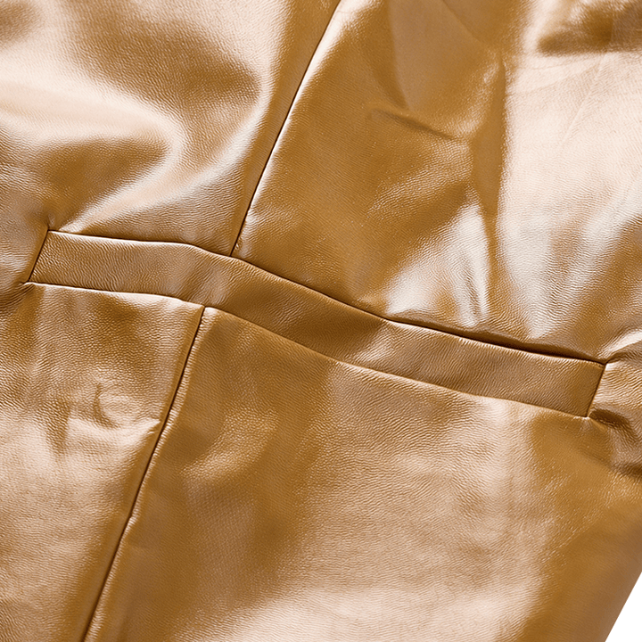 Gilet en cuir à revers cranté style western vintage pour homme - image 10