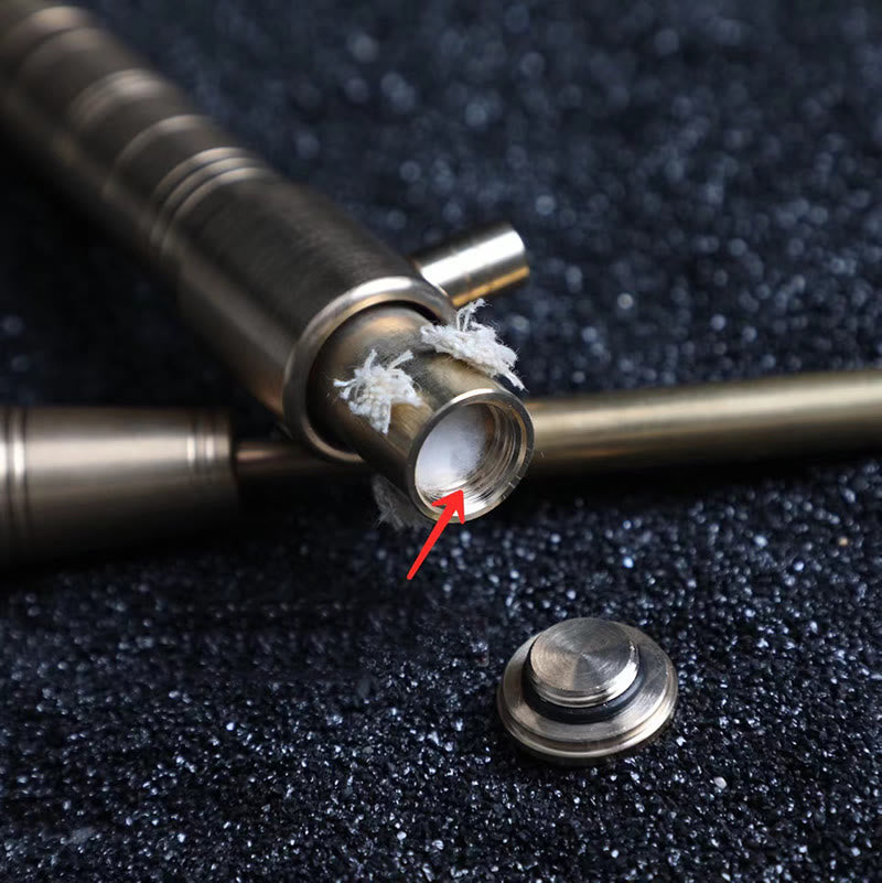 Briquet torche vintage en laiton rechargeable à long manche - image 8
