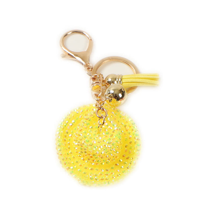 Porte-clés chapeau de cowboy western à strass scintillants - Jaune - image 6