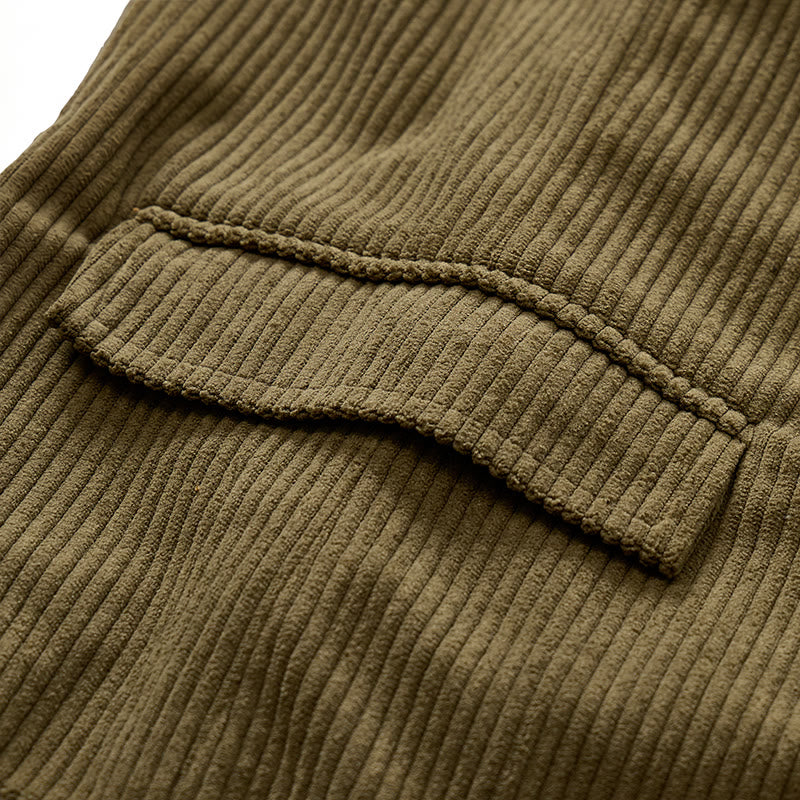 Gilet de costume minimaliste en velours côtelé à col en V, style rétro Ivy League - image 8