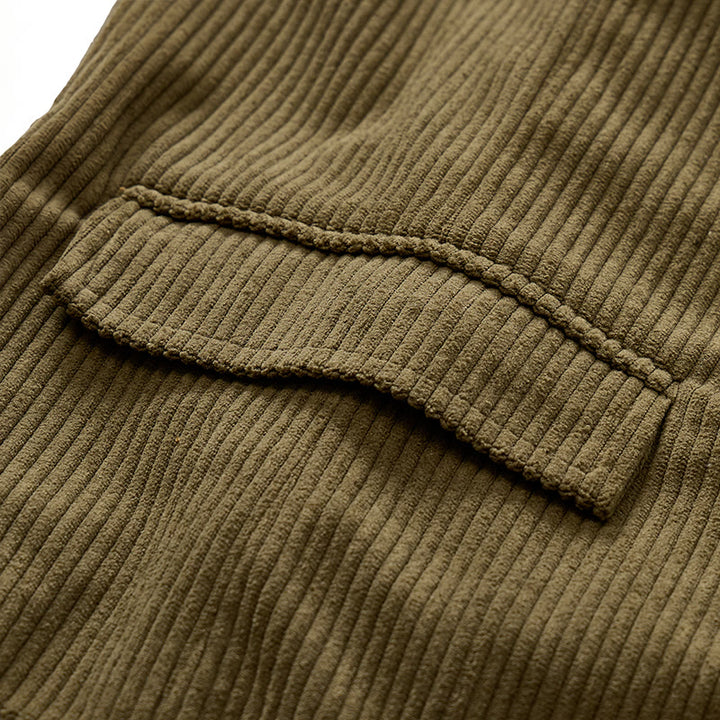 Gilet de costume minimaliste en velours côtelé à col en V, style rétro Ivy League - image 8