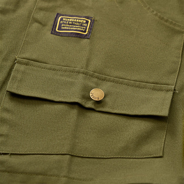 Gilet de travail tactique en toile multipoches - image 7