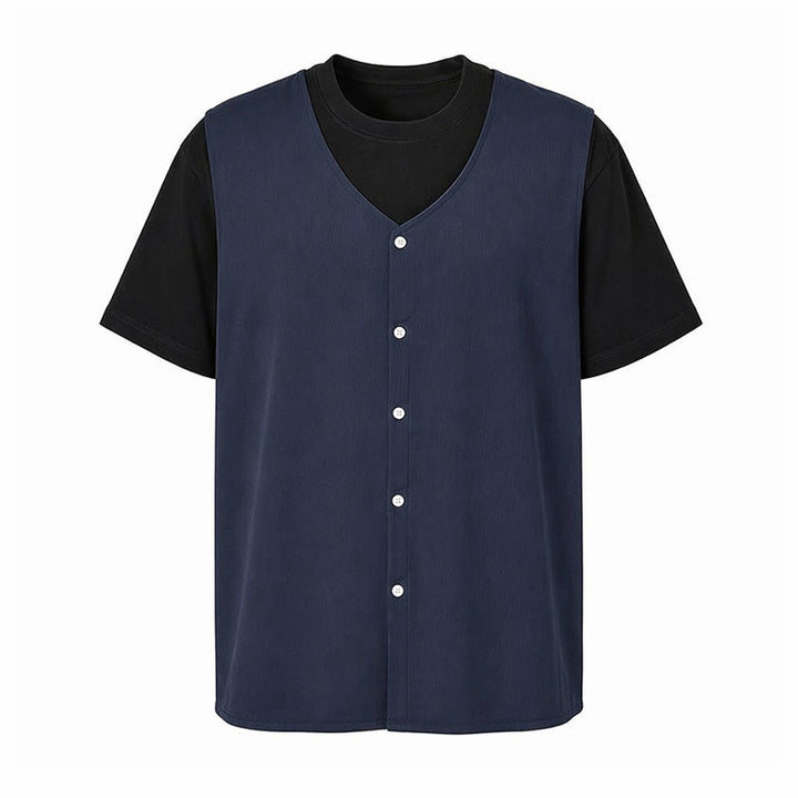 Gilet d'été simple pour homme en coton et lin uni - image 13