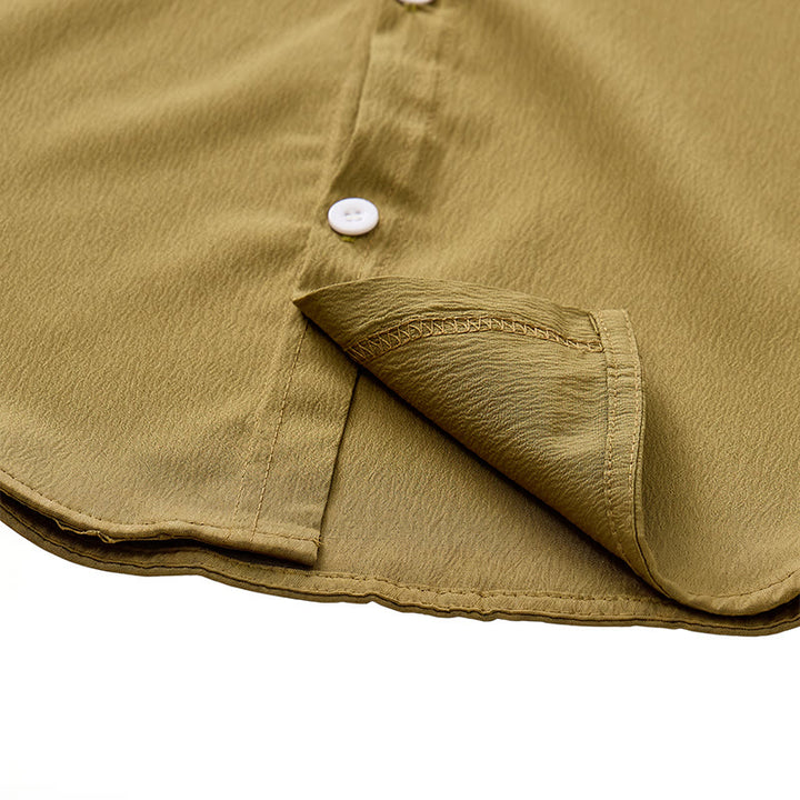 Gilet d'été simple pour homme en coton et lin uni - image 9