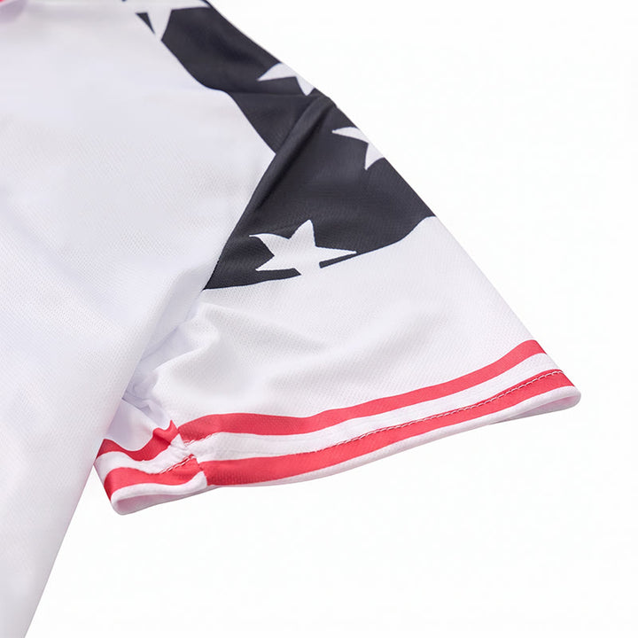 Polo pour homme à imprimé étoiles patriotiques inspiré du drapeau - image 7