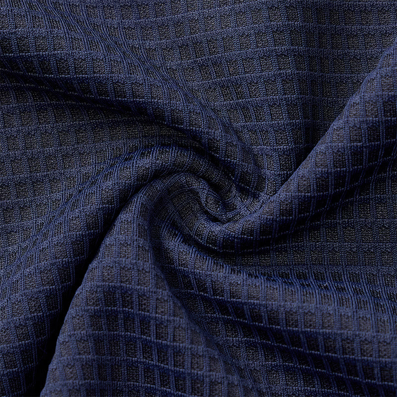 Polo homme à fermeture éclair et texture gaufrée - image 9