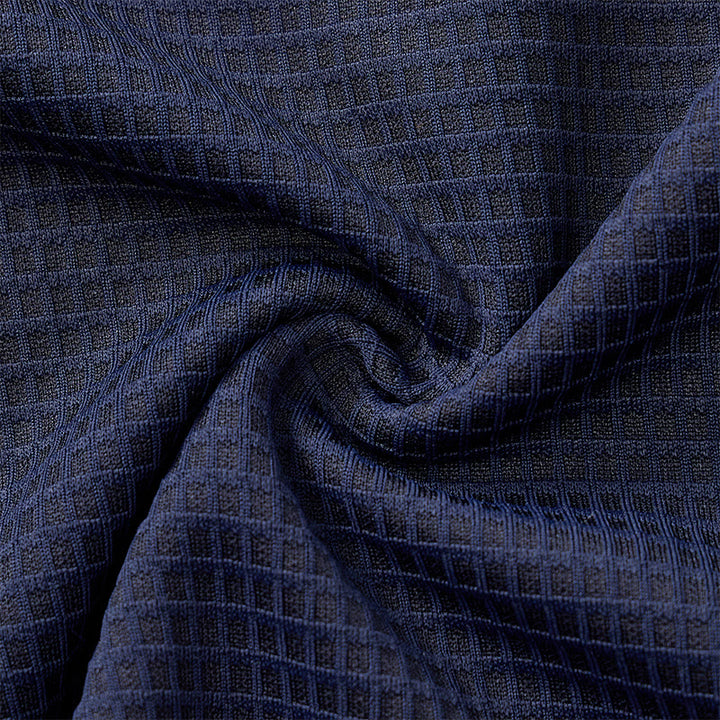 Polo homme à fermeture éclair et texture gaufrée - image 9