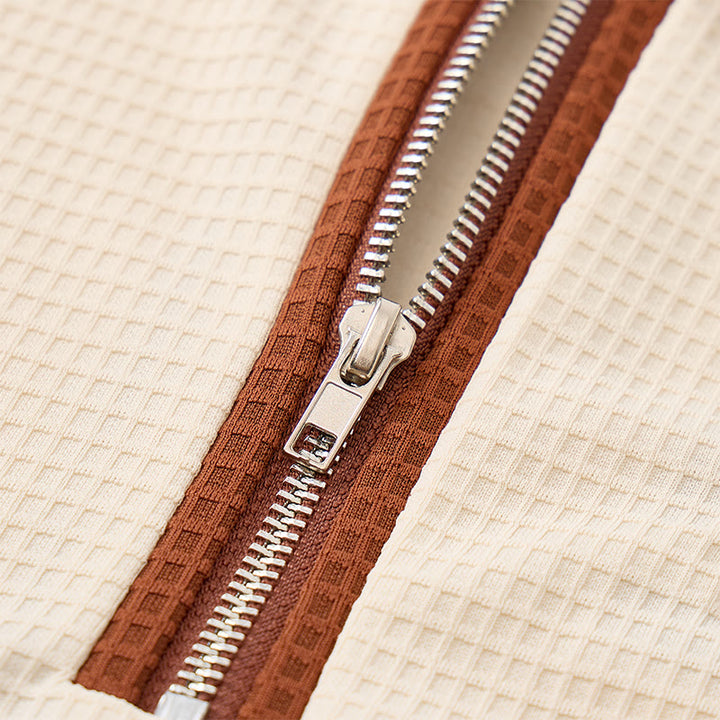 Polo d'été rétro à col zippé pour homme - image 10