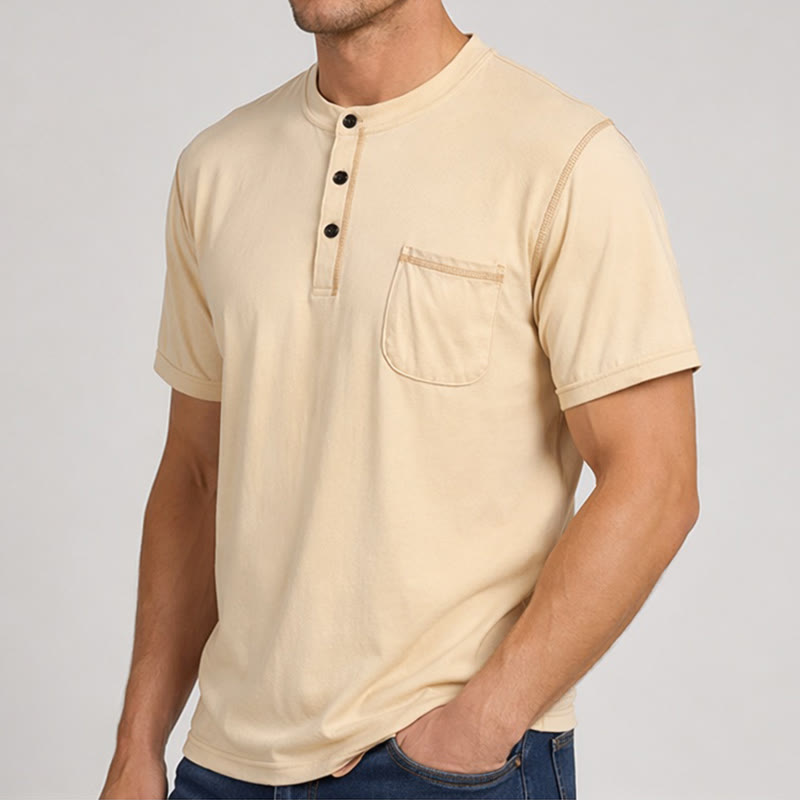 T-shirt polo homme style classique avec bordures contrastées - image 3