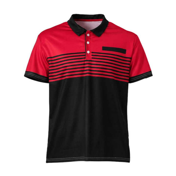 Polo d'été moderne à rayures noires pour homme - image 18