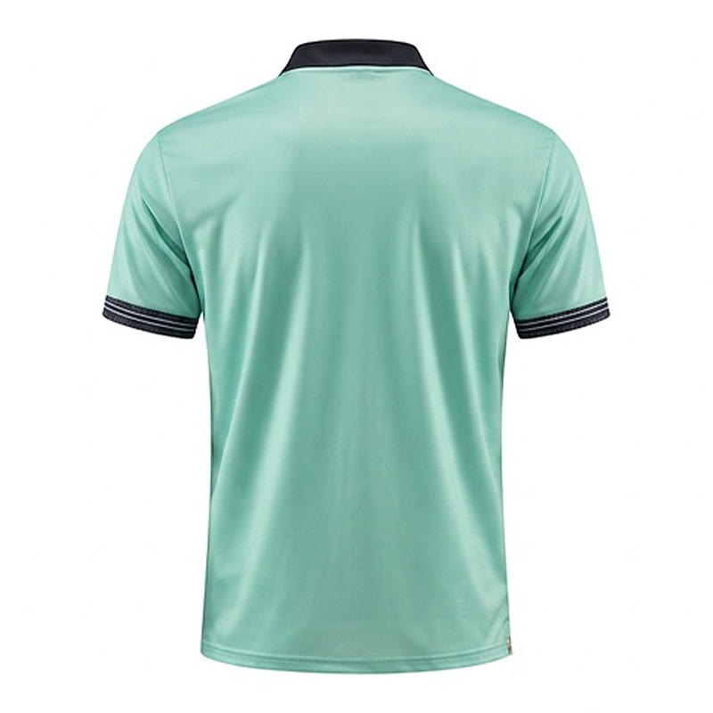Polo d'été moderne à rayures noires pour homme - image 17