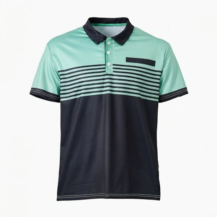 Polo d'été moderne à rayures noires pour homme - image 16